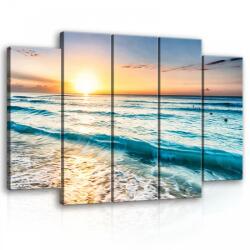 Consalnet Vászonkép, 5 darabos Napos tenger 150x100 cm méretben (C5-11040S12)
