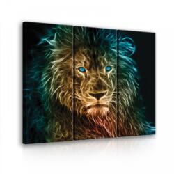 Consalnet Oroszlán, 3 darabos vászonkép, 90x80 cm méretben (C5-21036S6)