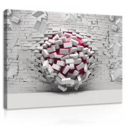 Consalnet Vászonkép, Kitörő téglafal, 100x75 cm méretben (C5-20128O1)