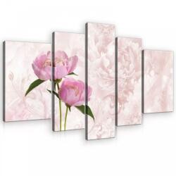 Consalnet Vászonkép, 5 darabos, Virágok 170x100 cm méretben (C5-10295S4A)