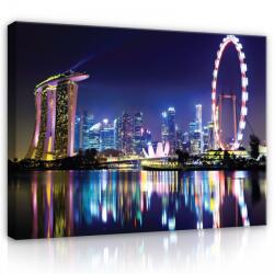 Consalnet Vászonkép, Szingapúr, 100x75 cm méretben (C5-207O1)
