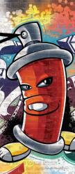 Consalnet Graffiti vlies poszter, fotótapéta 1395VET /91x211 cm/ (1395-VET)