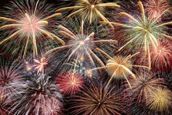 Dimex Vlies Fotótapéta - the fireworks in the night sky - 375x250 cm (MS-5-2534)