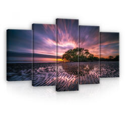 Consalnet Vászonkép 5 darabos, Lápos vidék a hajnali derengésben 100x60 cm méretben (C5-12372S17)