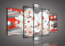 Consalnet Vászonkép, 5 darabos, Orchideák 170x100 cm méretben (C5-902S4A)