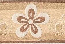 Jász-Iron Drapp-barna margaréta mintás bordűr (407-03)