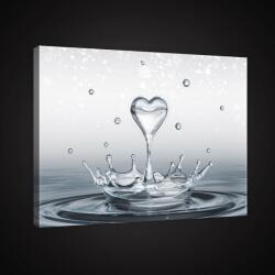 Consalnet Szív alakú vízcsepp, vászonkép, 60x40 cm méretben (C5-2527O4)