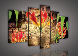 Consalnet Vászonkép, 5 darabos, Virág 170x100 cm méretben (C5-620S4A)