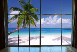 Dimex BEACH WINDOW VIEW fotótapéta, poszter, vlies alapanyag, 375x250 cm (MS-5-0203)