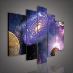 Consalnet Vászonkép, 5 darabos, Galaxis 170x100 cm méretben (C5-169S4A)