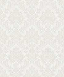 Grandeco Krém/fehér-bézs csillámos barokk mintás tapéta (Arcadia A65401) (A65401)
