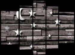 Consalnet Vászonkép, 5 darabos, Csillagok 170x100 cm méretben (C5-20140S4A)