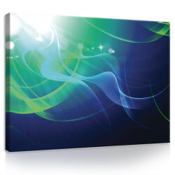 Consalnet Vászonkép, Kék-zöld absztrakt, 60x40 cm méretben (C5-20181O4)