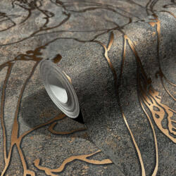 Marburg Fekete-bronz márvány törések beton alapon tapéta (City Glow 34256) (34256)