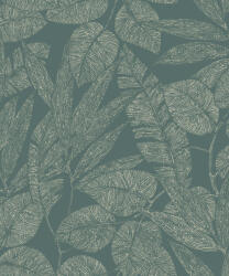 Grandeco Zöld stilizált leveles tapéta (Omura A69503) (A69503)