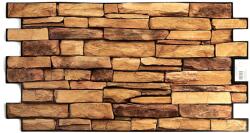 GRACE 3D PVC falpanel Barna palakő mintás (TP10006922)