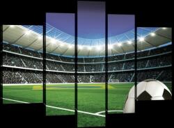 Consalnet Vászonkép, 5 darabos, Stadion focilabdával 170x100 cm méretben (C5-20102S4A)