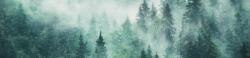 Dimex FOGGY FOREST öntapadós konyhai poszter, 260x60 cm (KI-260-140)
