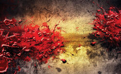 Consalnet Egy csöpp piros poszter, fotótapéta, Vlies (368 x 254 cm) (C1-1377V8)