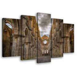 Consalnet Vászonkép 5 darabos, Nyílt várfalak 100x60 cm méretben (C5-10516S17)