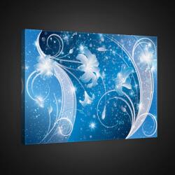 Consalnet Kék liliom minta, vászonkép, 60x40 cm méretben (C5-2437O4)