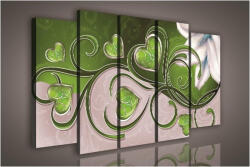Consalnet Vászonkép, 5 darabos Szív minta 150x100 cm méretben (C5-1070S12)
