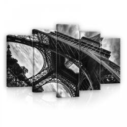 Consalnet Vászonkép 5 darabos, Eiffel torony alulról 100x60 cm méretben (C5-12672S17)
