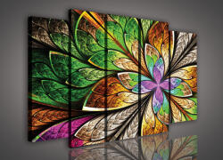 Consalnet Vászonkép, 5 darabos Színes virág 150x100 cm méretben (C5-202S12)