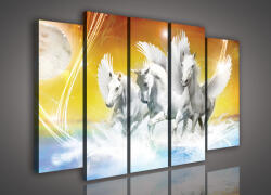 Consalnet Vászonkép, 5 darabos Pegazusok 150x100 cm méretben (C5-292S12)