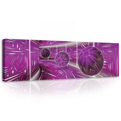Consalnet 3D Absztrakt, vászonkép, 145x45 cm méretben (C5-10078O3)
