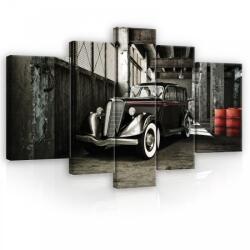 Consalnet Vászonkép, 5 darabos, Retró autó 170x100 cm méretben (C5-11895S4A)