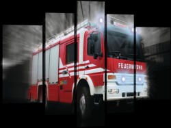 Consalnet Vászonkép, 5 darabos, Tűzoltó 170x100 cm méretben (C5-20255S4A)