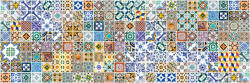 Dimex PORTUGAL TILES öntapadós konyhai poszter, 180x60 cm (KI-180-097)