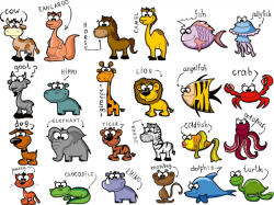 Dimex SET OF ANIMALS fotótapéta, poszter, vlies alapanyag, 375x250 cm (MS-5-1408)