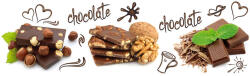 Dimex CHOCOLATE öntapadós konyhai poszter, 180x60 cm (KI-180-021)