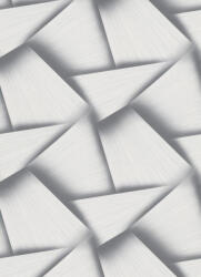 Erismann Fehér-szürke egymásba fonódó háromszöges tapéta (Spotlight 10401-47) (10401-47)