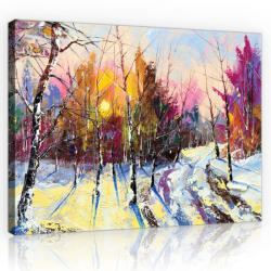 Consalnet Vászonkép, Téli erdő 80x60 cm méretben (C5-11601O6)