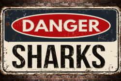 Dimex Vlies Fotótapéta - Danger sharks - 375x250 cm (MS-5-2065)