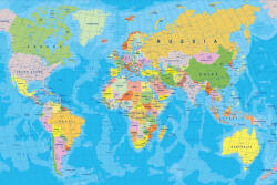 Dimex Vlies Fotótapéta - Colored World Map - 375x250 cm (MS-5-1503)
