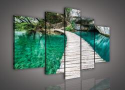 Consalnet Vászonkép, 5 darabos, Plitvicei tavak 170x100 cm méretben (C5-500S4A)