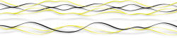Dimex YELLOW WAVES öntapadós konyhai poszter, 260x60 cm (KI-260-100)