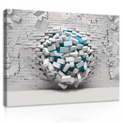 Consalnet Vászonkép, Kitörő téglafal, 100x75 cm méretben (C5-20133O1)