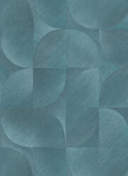 Erismann Türkiz kerekített geometriai mintás tapéta (Martinique 10392-19) (10392-19)