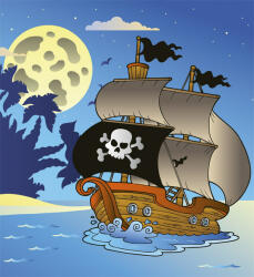 Dimex PIRATE SHIP fotótapéta, poszter, vlies alapanyag, 225x250 cm (MS-3-0335)