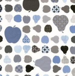 Vénilia Décor Gekkofix APPLES & PEARS BLUE öntapadós tapéta 45 cm x 2 m (12851)