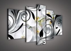 Consalnet Vászonkép, 5 darabos, Orchideák 170x100 cm méretben (C5-1513S4A)