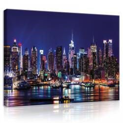 Consalnet Vászonkép, New York este, 80x60 cm méretben (C5-20075O6)