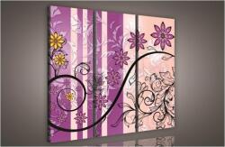 Consalnet Virág minta, 3 darabos vászonkép, 90x80 cm méretben (C5-816S6)