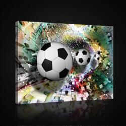 Consalnet Vászonkép, Focilabdák, 100x75 cm méretben (C5-20100O1)