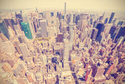 Dimex Vlies Fotótapéta - Retro View of Manhattan - 375x250 cm (MS-5-2140)